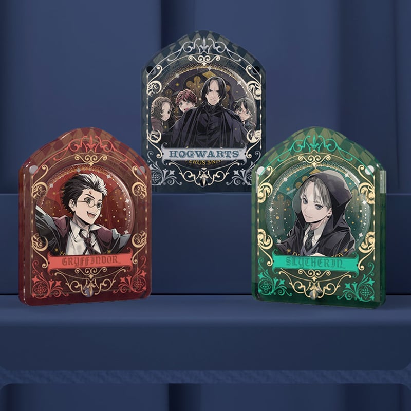 ハリーポッター 缶バッジフレーム 立体アクリルスタンド背景 海外限定
