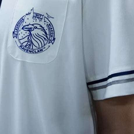 ハリーポッター  半袖2本線ライン 白シャツ レディース/メンズ  ホグワーツ制服 海外限定公式ライセンス品 ME