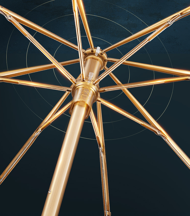 ゴッホ ひまわり 3段折りたたみ傘 晴雨兼用 ”8本骨2枚生地” 美術作品