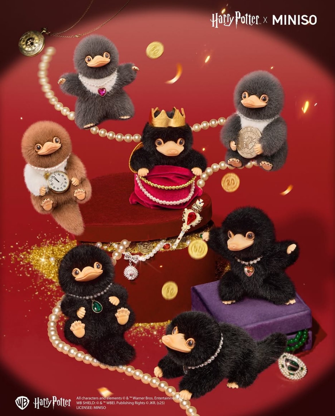 BOX】ハリーポッター ニフラ ー「THE JEWELRY MUSEUM」ぬいぐるみ