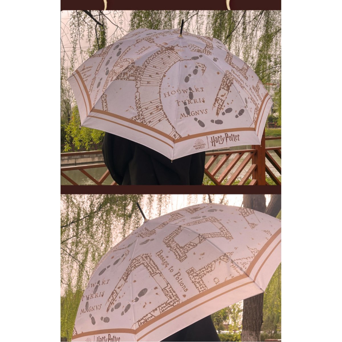 ハリーポッター 忍びの地図 変色ジャンプ傘 海外限定公式ライセンス品