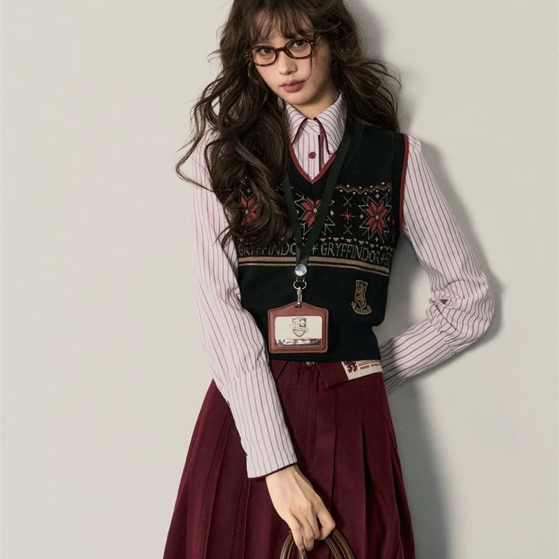 ハリーポッター ジャガード編み ニットベスト KYOUKO2024冬