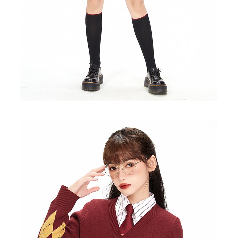 公式 ハリーポッター アーガイル柄 ショート丈 カーディガン