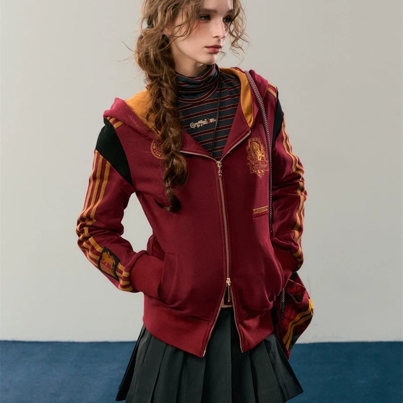 ハリーポッター ダブルジップアップスリムフーディーパーカー