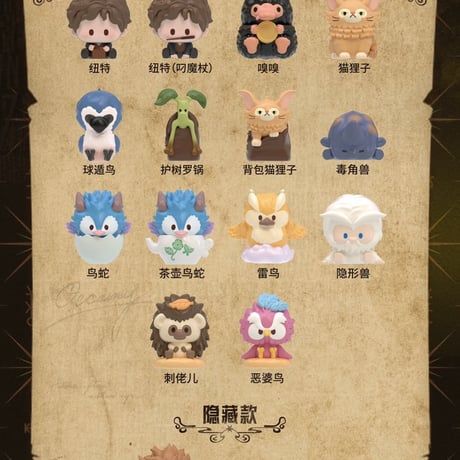 【BOX】ファンタスティックビースト ニュートと魔法動物のデフォルメフィギュア ブラインドコレクション 海外限定公式ライセンス品