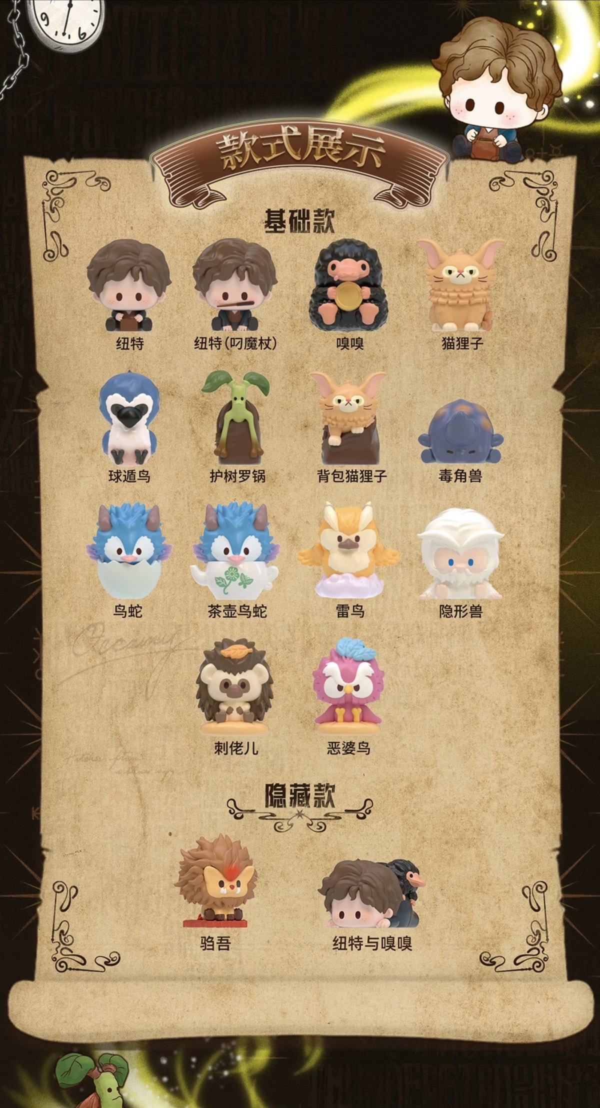 BOX】ファンタスティックビースト ニュートと魔法動物のデフォルメ