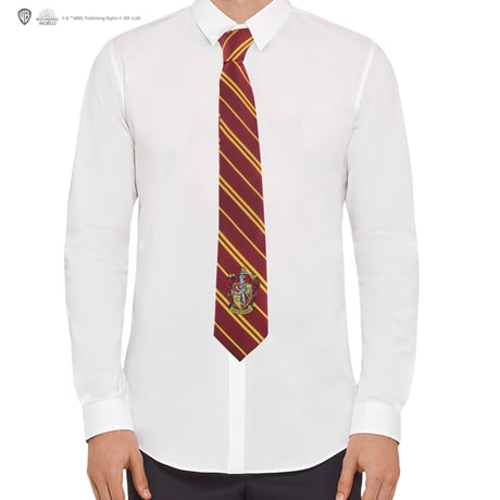 【大人用】 ハリーポッター 寮章 入りストライプ柄 ネクタイ ホグワーツ制服 公式ライセンス Cinereplicas