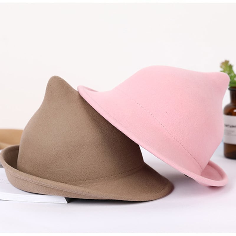 Sサイズ】 魔法使いのとんがりモダンハット ウール素材 全15色 | Aki