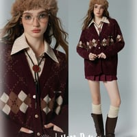 ハリーポッター ケーブル編み ニットカーディガンKYOUKO2024冬 | Aki  