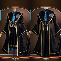 【高級版】魔法の覚醒 魔法使いの和風ローブ ”鷲の青” コスプレ衣装 女子制服 男子制服