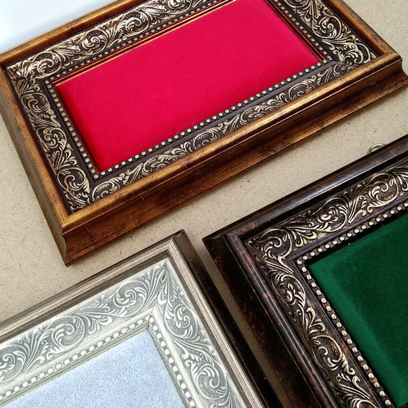 30×20㎝ 額縁 アクセサリースタンド 壁掛け 長方形 赤/緑/白 30×20㎝ 額縁 アクセサリースタンド 壁掛け 長方形 赤/緑/白