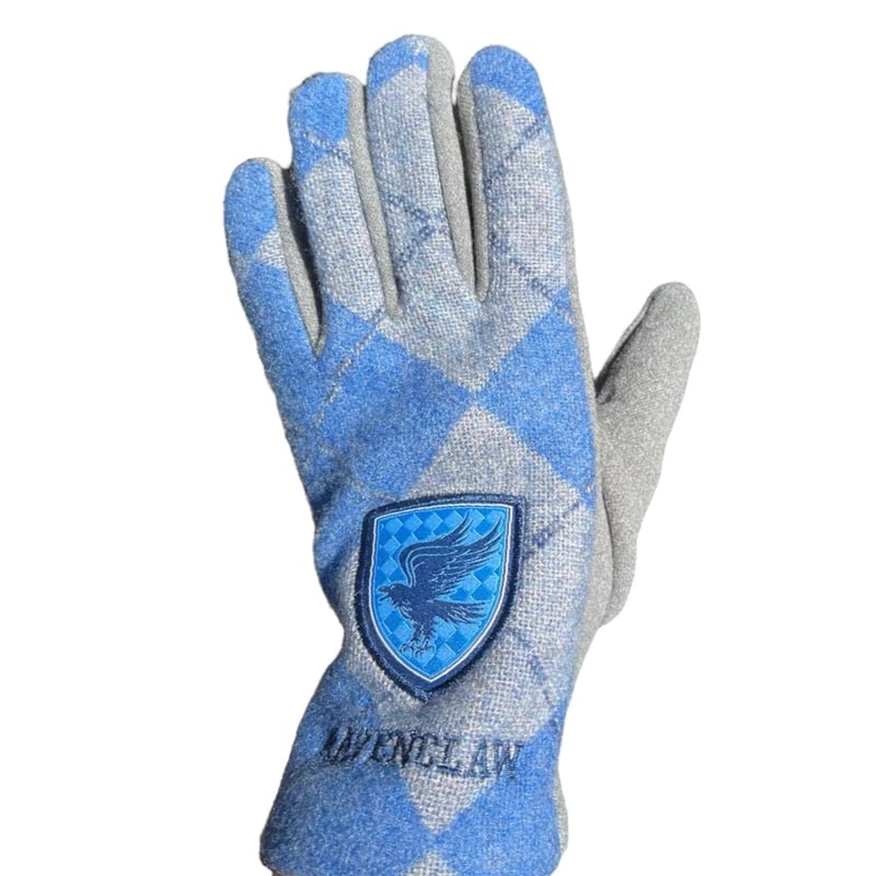 ハリーポッター公式 アーガイル柄手袋 裏起毛 ユニバーサルスタジオ