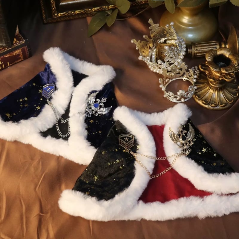 ぬいぐるみ服 王様のボアチャームマント 20㎝ 4色 着せ替え | Aki global