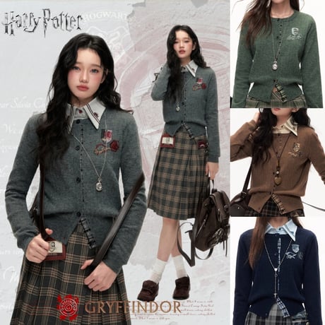 Harry Potter× 梗豆 ジャケット、膝丈スカート、ネクタイセット