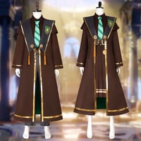 魔法の覚醒 魔法使いの和風ローブ ”蛇寮の緑” コスプレ衣装 女子制服 男子制服
