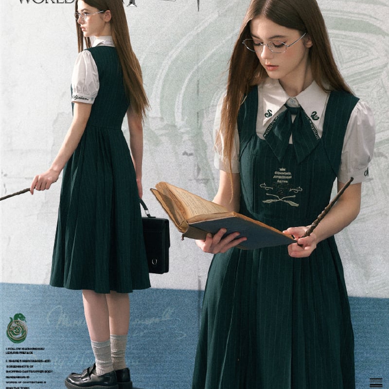 ハリーポッター KYOUKO リボンセーラー服 レイブンクロー ハリーポッター KYOUKO リボンブラウス＆スカート レイブン