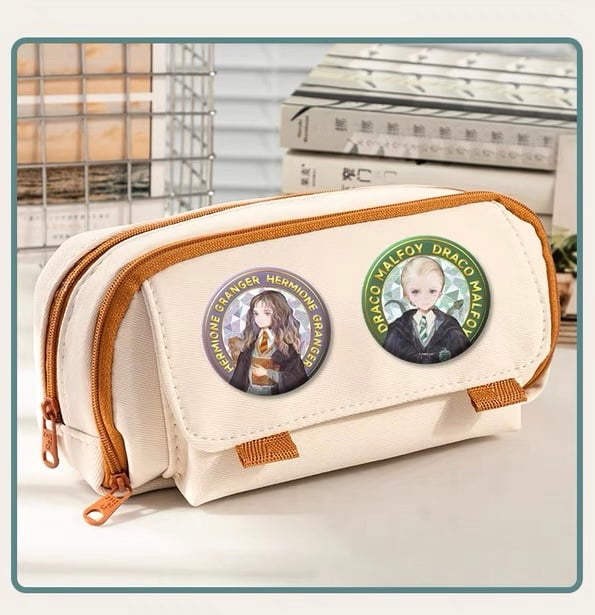 ロン ハーマイオニー ハリーポッター HarryPotter スクエア 缶バッジ fit=scale-down,w=1200