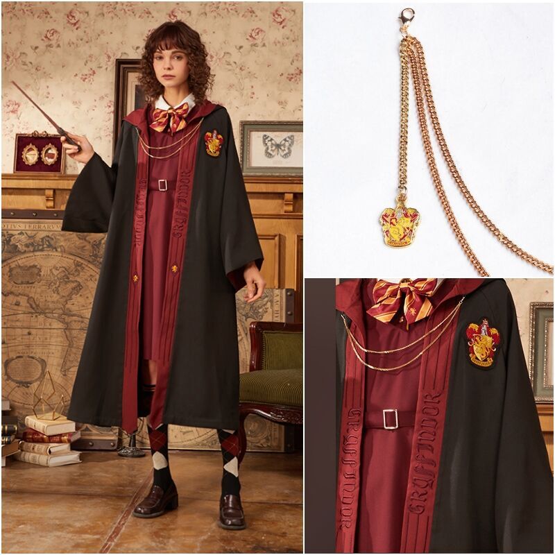 梗豆物语 ハリーポッター 刺繍 ローブ チェーン付 男女兼用 ワーナー