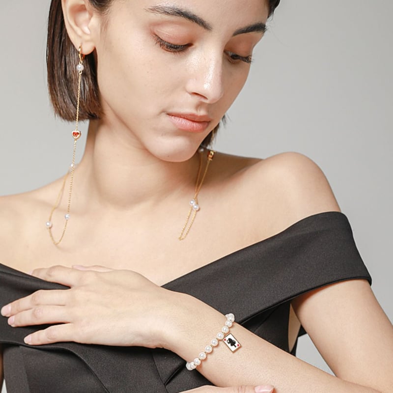 不思議の国のアリス 眼鏡チェーン ネックレス 美術作品シリーズ | Aki