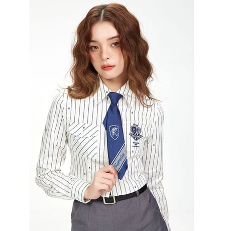 【公式】 ハリーポッター 寮章柄  ワンタッチ ショート ネクタイ 「ストラップタイプ」 ホグワーツ制服 ワーナーブラザーズ 公認 海外 コラボ版 梗豆 KYOUKO 制服馆
