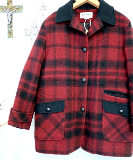 80’s Made in Usa LL Bean Wool Coat sizeL