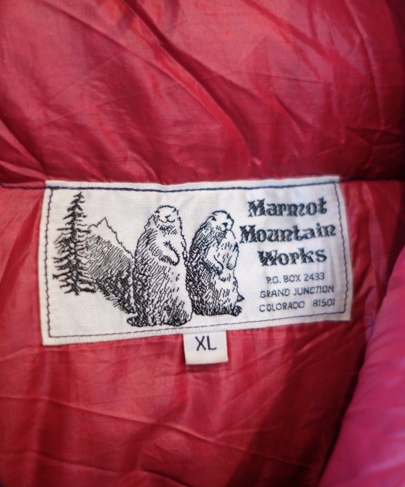 Rare 00s MARMOT ALPINE DOWN VEST sizeXL y2k japanese label archive tech  opium 90s マーモット アルパイン ダウンベスト テック系 ROCK