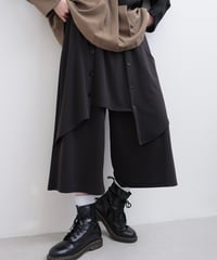 【レディース・ユニセックス】レイヤードデザイン パンツ ボトム（176338）