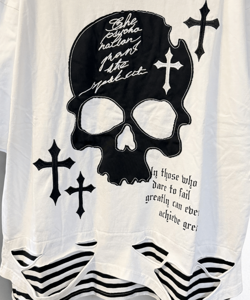 PSYCHO NATION】スカルクラッシュレイヤードTシャツ（126965） | 一宮