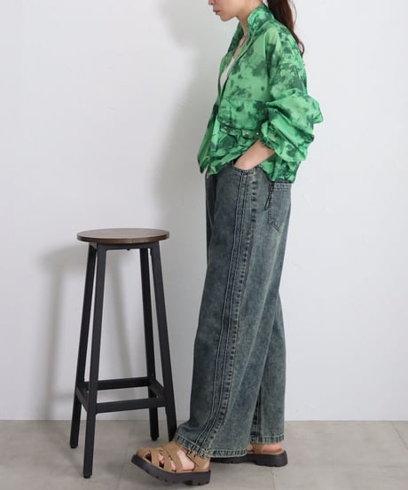 【select】ムラ柄ショート丈zipブルゾン（20744535）