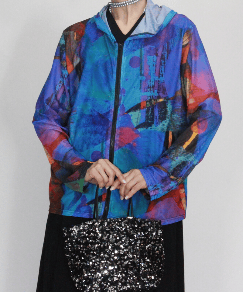 select】アート柄シアーzipパーカー（258561） | 一宮市を拠点に活動