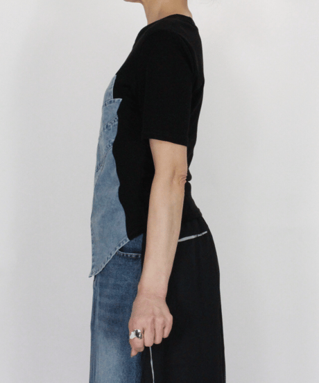 【select】デニム切替ビスチェデザインTシャツ（260118）