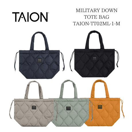 【 TAION 】MILITARY DOWN TOTE BAG (TAION-TT02ML-1-M)