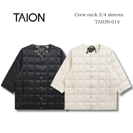 【 TAION 】CREW NECK 3/4 SLEEVES (UNISEX)(TAION-014)
