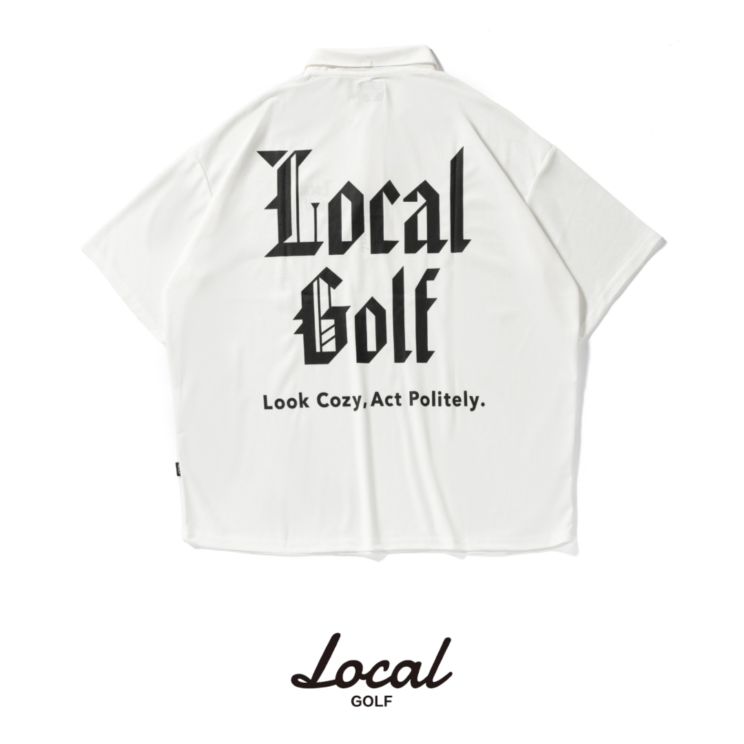 Local GOLF 長袖シャツ S/M 少し水色寄りのホワイトです。 Local GOLF