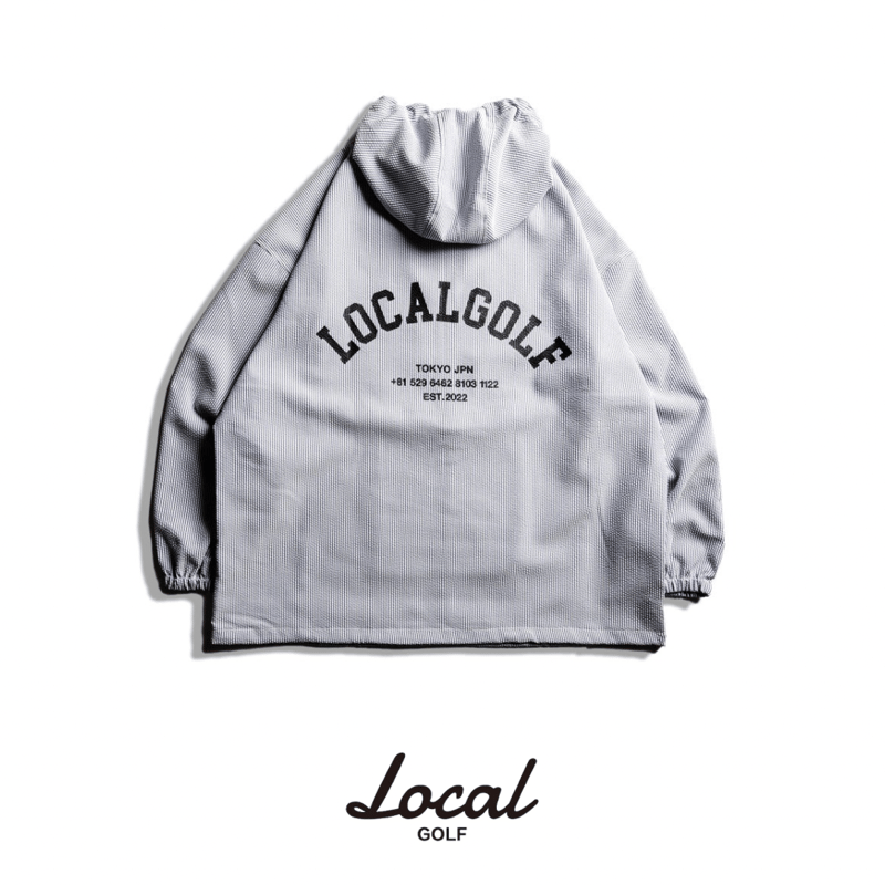 新品 Local GOLF BD Arch Seersucker Anorak Local GOLF BD Arch Seersucker Anorak JKT