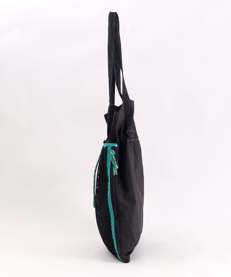 【レディース】mesh pocket drawstring TOTE BAG（11013）