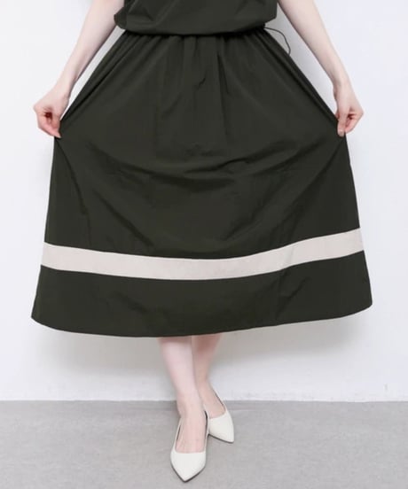 【select】英字ラインTシャツ×ライン入りスカート（セットアップ2点セット商品）19370