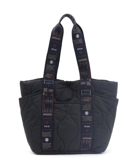 【レディース・ユニセックス】Original Pattern Tape Quilted Tote Bag（11205）