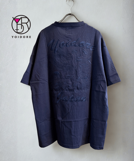 YOIDORE(ヨイドレ) 龍と虎 JAPAN TEE ネイビー（826213）