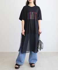 【select】フリンジレイヤーTシャツワンピース（190763）