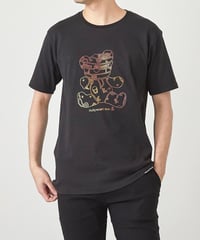 【Hollywood Rich. &】パンクベアーレインボープリント半袖Tシャツ（6109）ブラック
