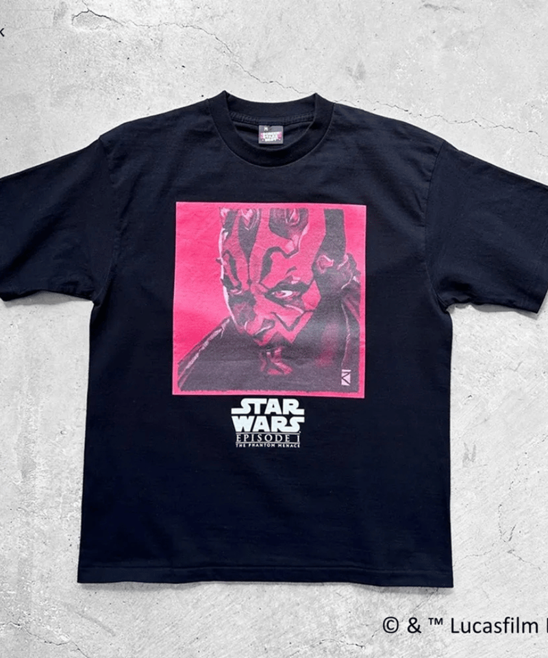 STAR WARS グラフィックTシャツ ブラック　ダース・モール 公式] STAR WARS ダース・モール ロゴ＆ポーズTシャツ（2024