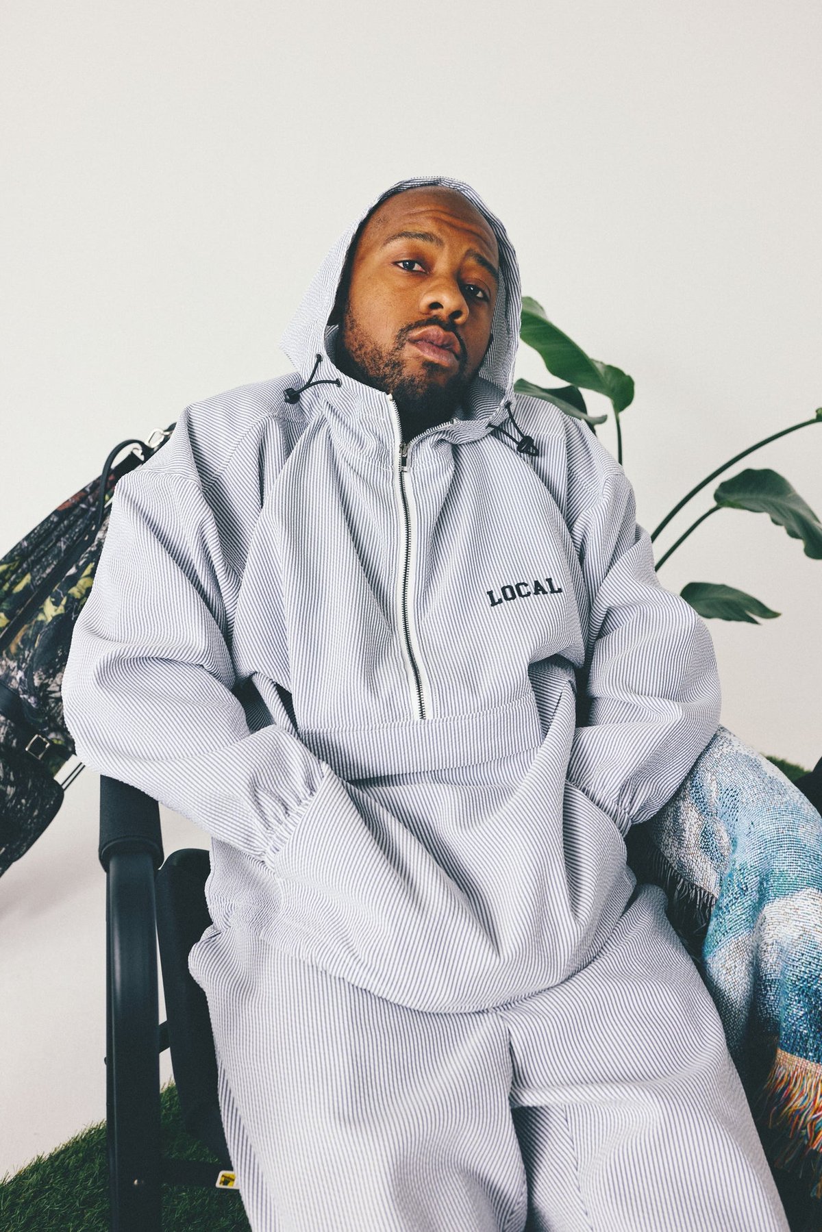新品 Local GOLF BD Arch Seersucker Anorak Local GOLF BD Arch Seersucker Anorak JK – SANTÉ et NOEL