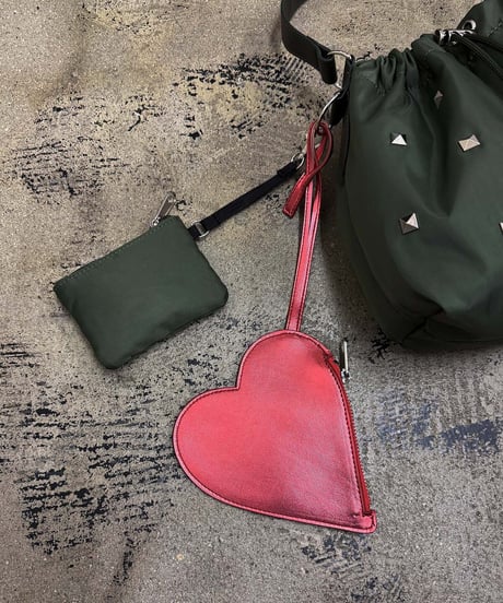 【select】2WAY ♡ スタッズ｜heart pouch studs 2way shoulder（C26001）
