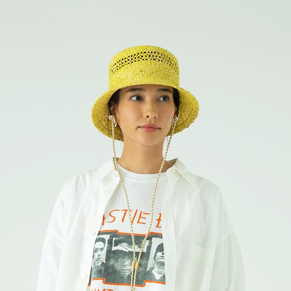 SUBLIME/サブライム】COLOR RAFFIA BUCKET HAT（SB251-04