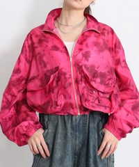 【select】ムラ柄ショート丈zipブルゾン（20744535）