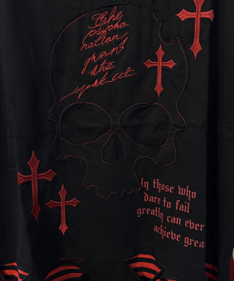 【PSYCHO NATION】スカルクラッシュレイヤードTシャツ（126965）