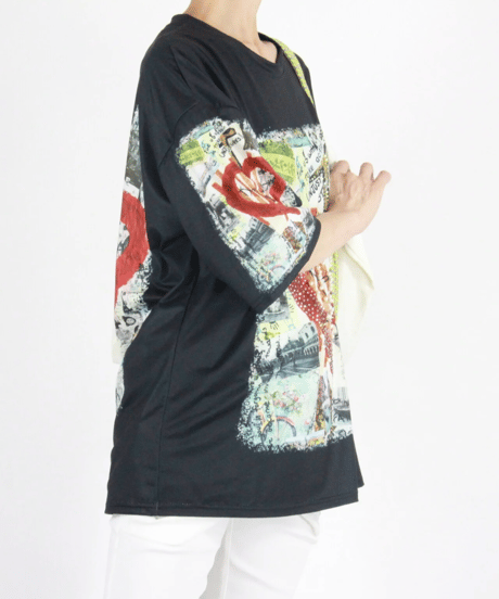 【select】パール＆ビジュー付きBIGシルエットTシャツ（265723）