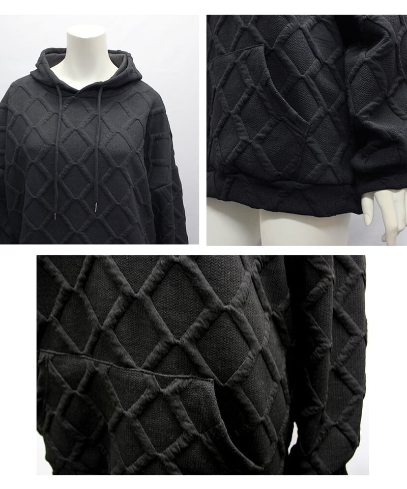 ぷくぷく レディース・ユニセックス】ふくれジャガードオーバーサイズ