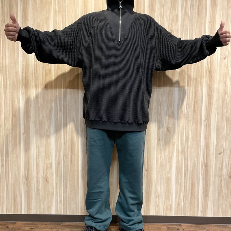 si/エスアイ】waffle half zip shirt ハーフジップスウェット | 一宮...